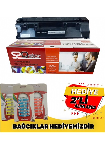 QSTAR HP 505A crg719 Muadil Toner LBP251 P2035 P2050 P2055 M401 LBP252 LBP6300 LBP6670 LBP6680 MF411