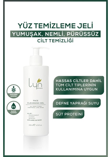 Lyn Yüz Yıkama Jeli 200 ml fiyatları