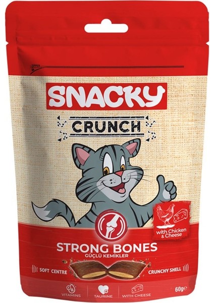 Kedi Crunch Ödül Strong Tavuk-Peynir x 6 Adet