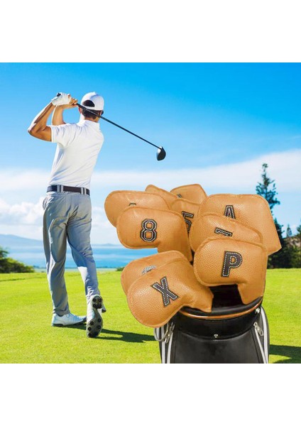 10'lu Paket Golf Baş Örtüsü, 4,5,6,7,8,9,a,s,p,x Markalara Sarı (Yurt Dışından)