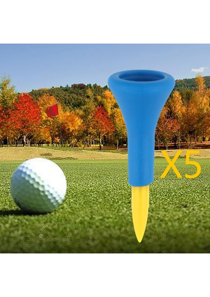 5 Profesyonel Golf Tee Neredeyse Kırılmaz 42MM Sarı (Yurt Dışından)