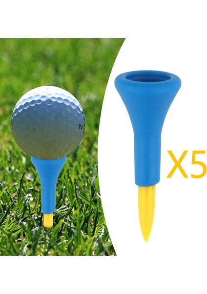 5 Profesyonel Golf Tee Neredeyse Kırılmaz 42MM Sarı (Yurt Dışından)