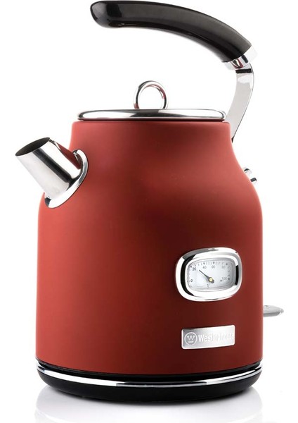 Elektrikli Su Isıtıcısı - Retro Series Electric Kettle Kırmızı