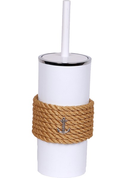 Beyaz WC Fırça – Marin Tarz Yat & Tekne Banyo Aksesuarı