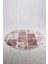Lotto Kahve Yuvarlak 100X100 cm Banyo Paspası Kaymaz Taban Yıkanabilir Banyo Halısı 3