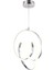 Ruby Krom 3 Renkli 48 Watt Kristal Ledli Modern Oturma Odası Salon Sarkıt Avize 2