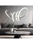 Jayla Krom 3 Renkli 61 Watt Kristal Ledli Modern Oturma Odası Salon Sarkıt Avize 1