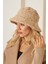 EKE TEKSTİL Kadın Peluş Kova Model Balıkçı Bucket Hat Kışlık Şapka 4