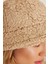 EKE TEKSTİL Kadın Peluş Kova Model Balıkçı Bucket Hat Kışlık Şapka 5