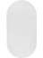 Beyaz Fluffy Oval Post Peluş Halı Kaymaz Taban Yumuşacık Yolluk Modern Halı 3