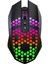 Sessiz Tuşlu Wireless 2.4g 8 Button Rgb LED Gaming Mouse - Silent Button - One Click Desktop Siyah 4