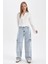 Coool Fitted Uzun Kollu Crop Gömlek A0012AX23AU 2
