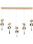 Amaris 5'li Sıralı 3 Renkli 70 Watt Gold Kelebek Led Avize Kristal Ledli Modern Oturma Odası Salon Sarkıt Avize 2