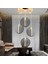 Dustin 4'lü Yuvarlak 3 Renk 52 Watt Gold Kristal Ledli Modern Oturma Odası Salon Sarkıt Avize 1