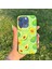 iPhone 14 Pro Max Uyumlu Avokado Desenli Arkası Cam Siyah Beyaz Silikon Telefon Kılıfı 1