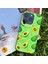iPhone 14 Pro Max Uyumlu Avokado Desenli Arkası Cam Siyah Beyaz Silikon Telefon Kılıfı 2