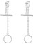 S925 Gümüş Geometrik Küpe (Yurt Dışından) 1