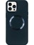 iPhone 13 Pro Max Magsafe Mat Lacivert Kablosuz Şarj Kılıfı 1