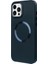 iPhone 13 Pro Max Magsafe Mat Lacivert Kablosuz Şarj Kılıfı 2