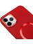 iPhone 11 Pro Max Magsafe Mat Kırmızı Kablosuz Şarj Kılıfı 3