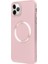 iPhone 11 Pro Max Magsafe Mat Pembe Kablosuz Şarj Kılıfı 2