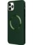 iPhone 11 Pro Magsafe Mat Yeşil Kablosuz Şarj Kılıfı 2