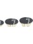 Brc Zigon Kumsaat Model Siyah Mermer Temper Cam Metal Gold Renk Kaplam El Yapım 1