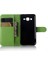 Samsung Galaxy J3/j3 (2016) Için Litchi Skin Deri Cüzdan Kılıf Kapağı Katlanabilir Stand Tasarım - Yeşil (Yurt Dışından) 4