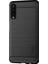 Samsung Galaxy A7 Için Karbon Fiber Doku Fırçalanmış Tpu Geri Kasa - Siyah (Yurt Dışından) 2