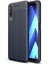 Samsung Galaxy A7 Için Litchi Grain Yumuşak Tpu Arka Kapak Koruyucusu - Koyu Mavi (Yurt Dışından) 1