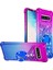 Samsung Galaxy S10 4g Için Ring Kickstand Moda Gradyan ve Dayanıklı Tpu Telefon Kılıf Kabuğu - Mor/mavi (Yurt Dışından) 1