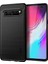 Samsung Galaxy S10 5g Için Karbon Fiber Doku Fırçalanmış Tpu Telefon Kabuğu - Siyah (Yurt Dışından) 1