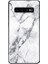 Mermer Desen Temperli Cam Arka Telefon Hibrit Kasa Kabuğu Samsung Galaxy S10 5g - Beyaz (Yurt Dışından) 2