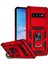 Samsung Galaxy S10 4g Için Metal Ring Kickstand Anti -Drop Kılıfı, Slayt Kamera Koruma Pc+Tpu Hibrid Telefon Kapağı - Kırmızı (Yurt Dışından) 1