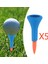 5 Profesyonel Golf Tee Neredeyse Kırılmaz 42MM Turuncu (Yurt Dışından) 5