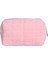 Peluş Makyaj Çantası - Büyük Düz Renk Makyaj Çantası, Pembe (Yurt Dışından) 1