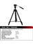 501 Profesyonel Hidrolik Kafa Video Kamera Tripod 6 kg Taşıma 4