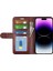 Apple iPhone15 Pro Max Tpu+Pu Deri Standlı Telefon Kılıfı, Cüzdan Crazy Horse Doku Kapak Çevirin Kabuk (Yurt Dışından) 1