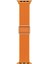 Apple Watch Series 9 45MM Kordon Braided Loop Band Turuncu 1