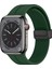 Apple Watch Series 9 45MM Kordon Ribbon Line Koyu Yeşil 1