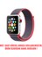 Apple Watch Series 9 41MM Hasırlı Kordon Woven Sport Loop Koyu Pembe 2