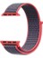 Apple Watch Series 9 41MM Hasırlı Kordon Woven Sport Loop Koyu Pembe 3