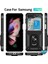 Samsung Galaxy Z Flip 5 Kılıf Military Ring Holder Siyah 5