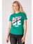 Slim Fit Dar Kesim %100 Pamuk Bisiklet Yaka Yeşil Tişört 3