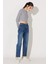 Rider Straight Fit Düz Kesim Düşük Bel Antrasit Esnek Jean Kot Pantolon 4