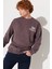 Loose Fit Rahat Kesim %100 Pamuk Bisiklet Yaka Sweatshirt 4