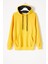 Sarı Kanguru Cepli Kapüşonlu Unisex Çocuk Sweatshirt 16786 1