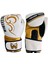 Whiteface Power Tech Deri Boks-Kickboks-Muay Thai Eldiveni (Beyaz-Gold) 10-12 Oz. 1