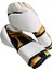 Whiteface Power Tech Deri Boks-Kickboks-Muay Thai Eldiveni (Beyaz-Gold) 10-12 Oz. 2