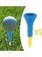 5 Profesyonel Golf Tee Neredeyse Kırılmaz 42MM Sarı (Yurt Dışından) 5